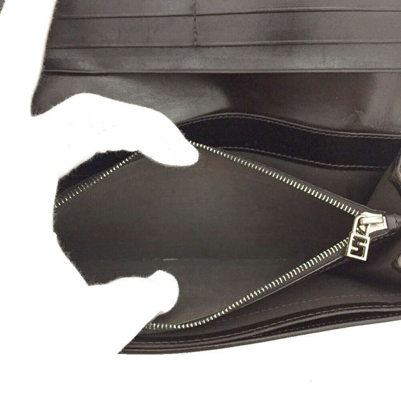 Fendi Zucca Canvas Leather Bifold Long #89078F81 - Picture 7 of 8